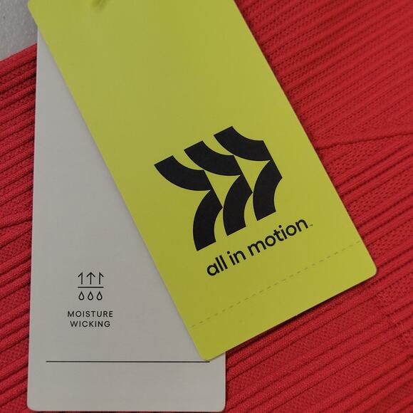 NWT all in motion High Rise 7" Rib Bike‎ Shorts Cherry Red Size XXL - Picture 7 of 12